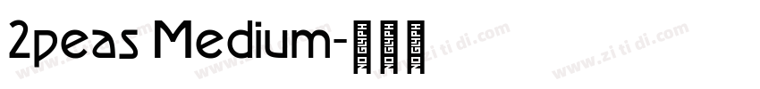 2peas Medium字体转换